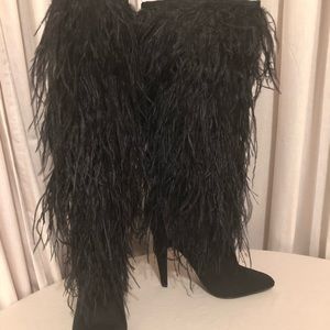 Steve Madden feather heeled boots